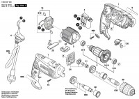Bosch 3 603 A27 070 PSB 500 RE Percussion Drill 230 V / GB Spare Parts PSB500RE